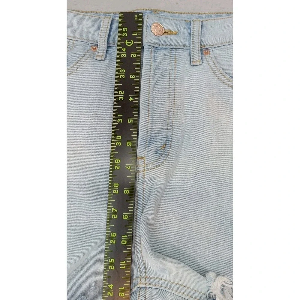 Y2K Wild Fable Denim Shorts Womens Sz 4 High Rise Button Fly CutOff Streetwear